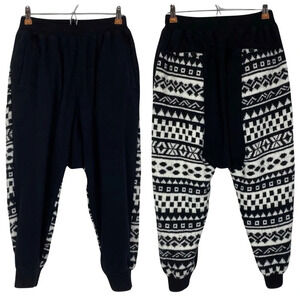 KTZ Kokon To Zai Drop Crotch Track Pants Joggers Mens Small Sweater Back Harem